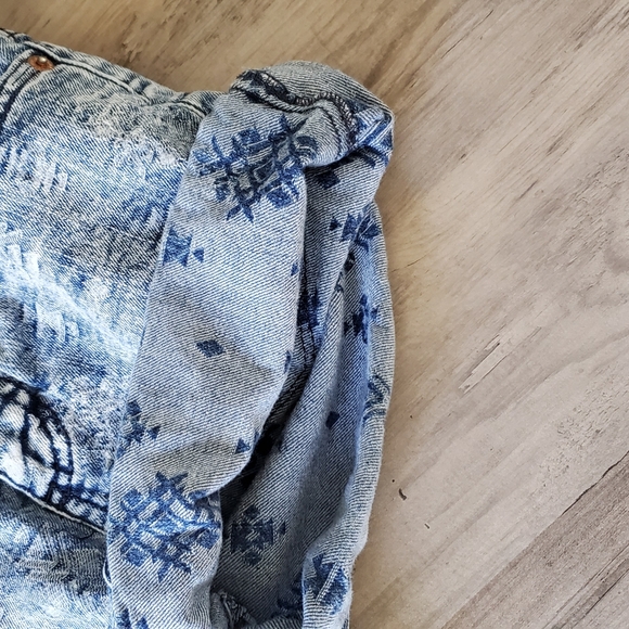 Blue denim shorts - Picture 3 of 4